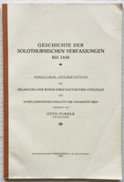 Geschichte der solothurnischen Verfassungen bis 1848 (1940)