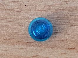 Lego - Pièce détachée - 1x ronde bleu-transparent