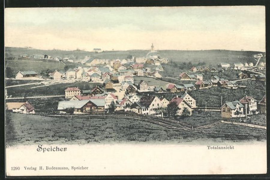 Cartoline postali: Speicher, Totalansicht um 1900 – Usato da Frauenfeld venduto da POML