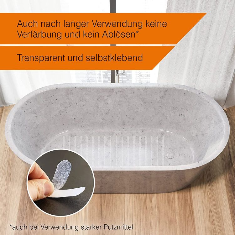 Anti-Rutsch-Aufkleber für Badewannen und Duschen - Transparent und