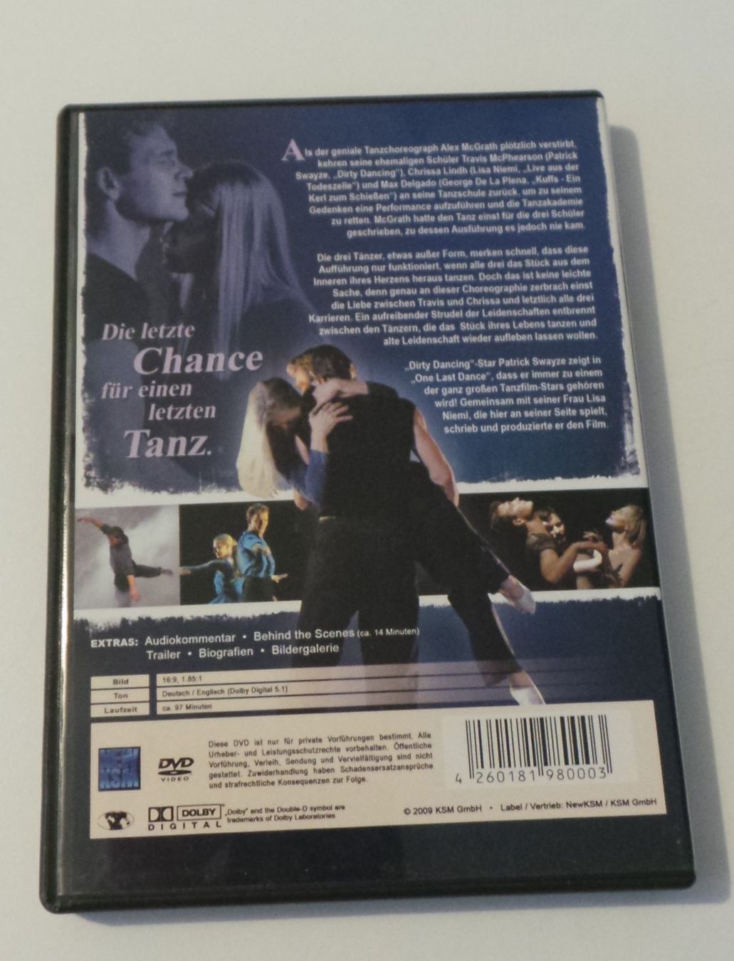 Tous les DVDs: DVD "One Last Dance" mit Patrick Swayze – D'occasion à Flamatt par Tattoo18 1