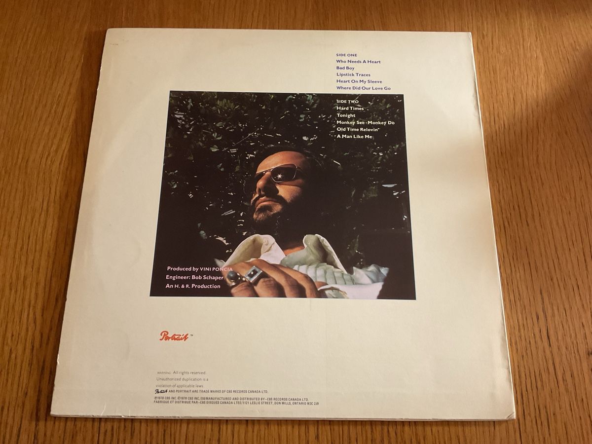 Dischi in vinile: Ringo Starr "Bad Boy" LP (Vinyl) 1978 Canada – Usato da Steinach venduto da Quarkie 1