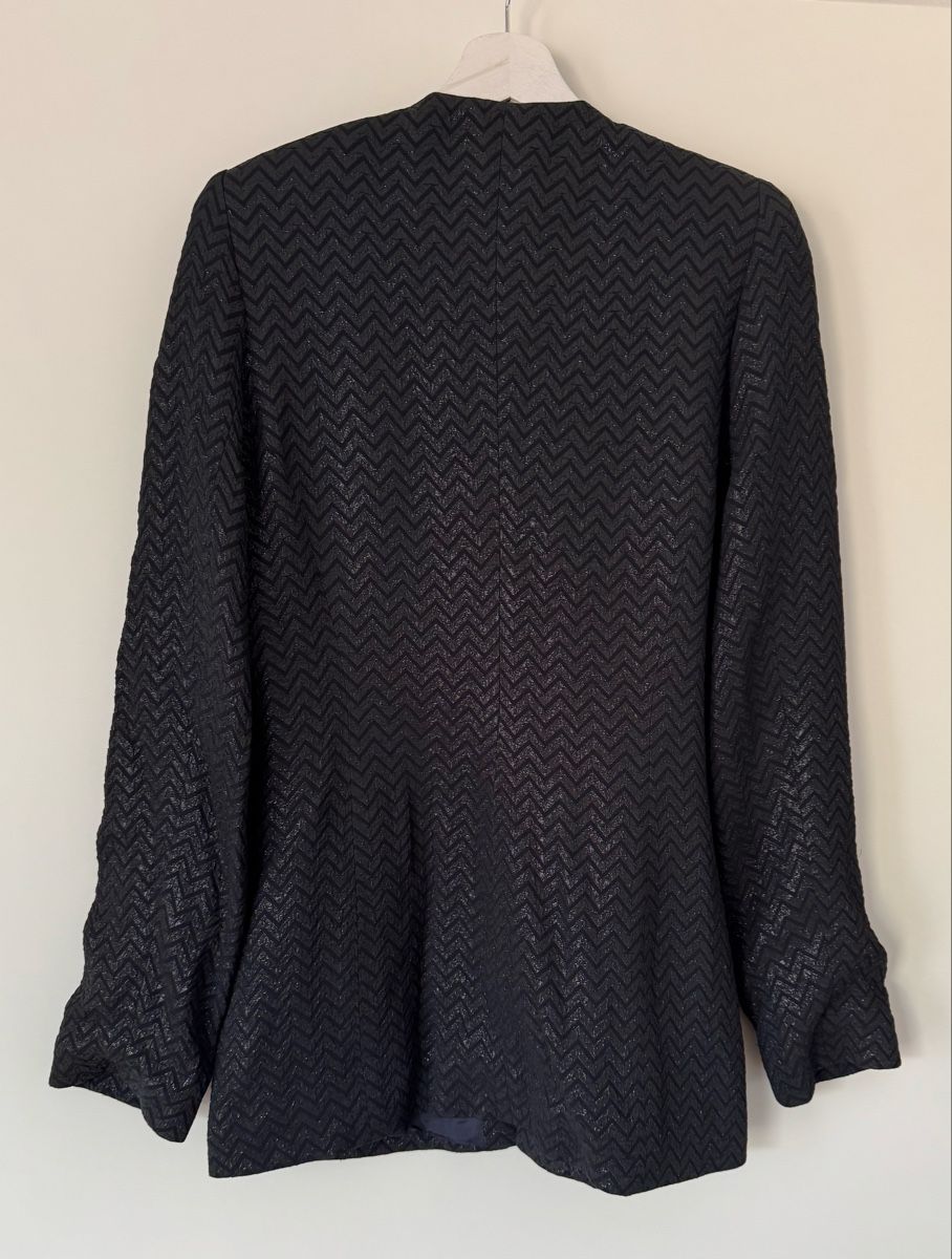 Jacken: Barbara Schwarzer Blazer Gr. 36 schwarz Glitzer Abendblazer – Gebraucht aus Flumenthal von Krajan 3