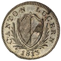 Luzern Halbbatzen 1813 PCGS MS62 - 0 höher bewertet!