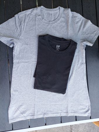 GAP T-Shirts 2er-Pack Grösse S Grau Schwarz Top Zustand