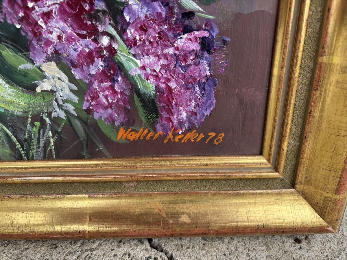 Dipinti: Originales Gemälde von Walter Keller, 1978, mit Rahmen – Usato da Frauenfeld venduto da Fubech 2