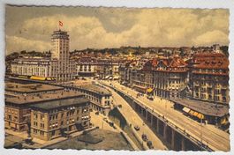 Lausanne VD Le Grand Pont et la Tour Bel Air