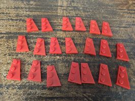 lego 43722 lot de 20 pièces Red Wedge, Plate 3 x 2 Right