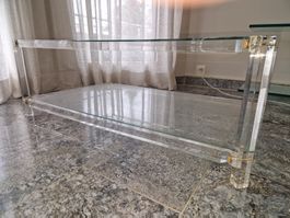 Glas-Salontisch – B 60 / L 100 cm