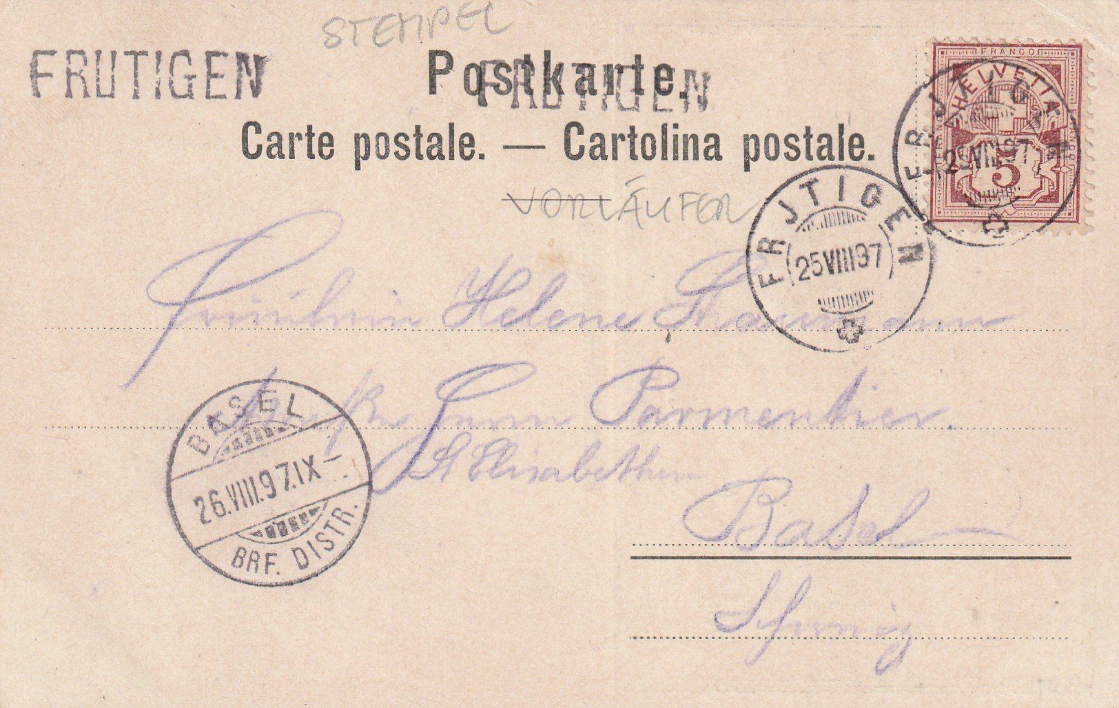 Cartoline postali: Blausee – Usato da Rorschacherberg venduto da fratovi2 1