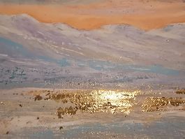 3StkAcrylbilder mit Alpen, Abstrakt, je 25x30 cm, Unikate!!!