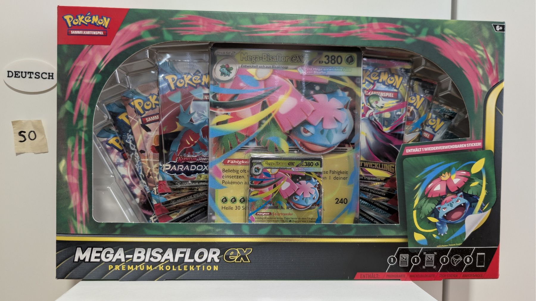 Pokémon Carte collezionabili: Pokemon Mega-Bisaflor EX Premium-Kollektion dt – Nuovo e nell'imballaggio originale da Regensdorf venduto da Grischaluca