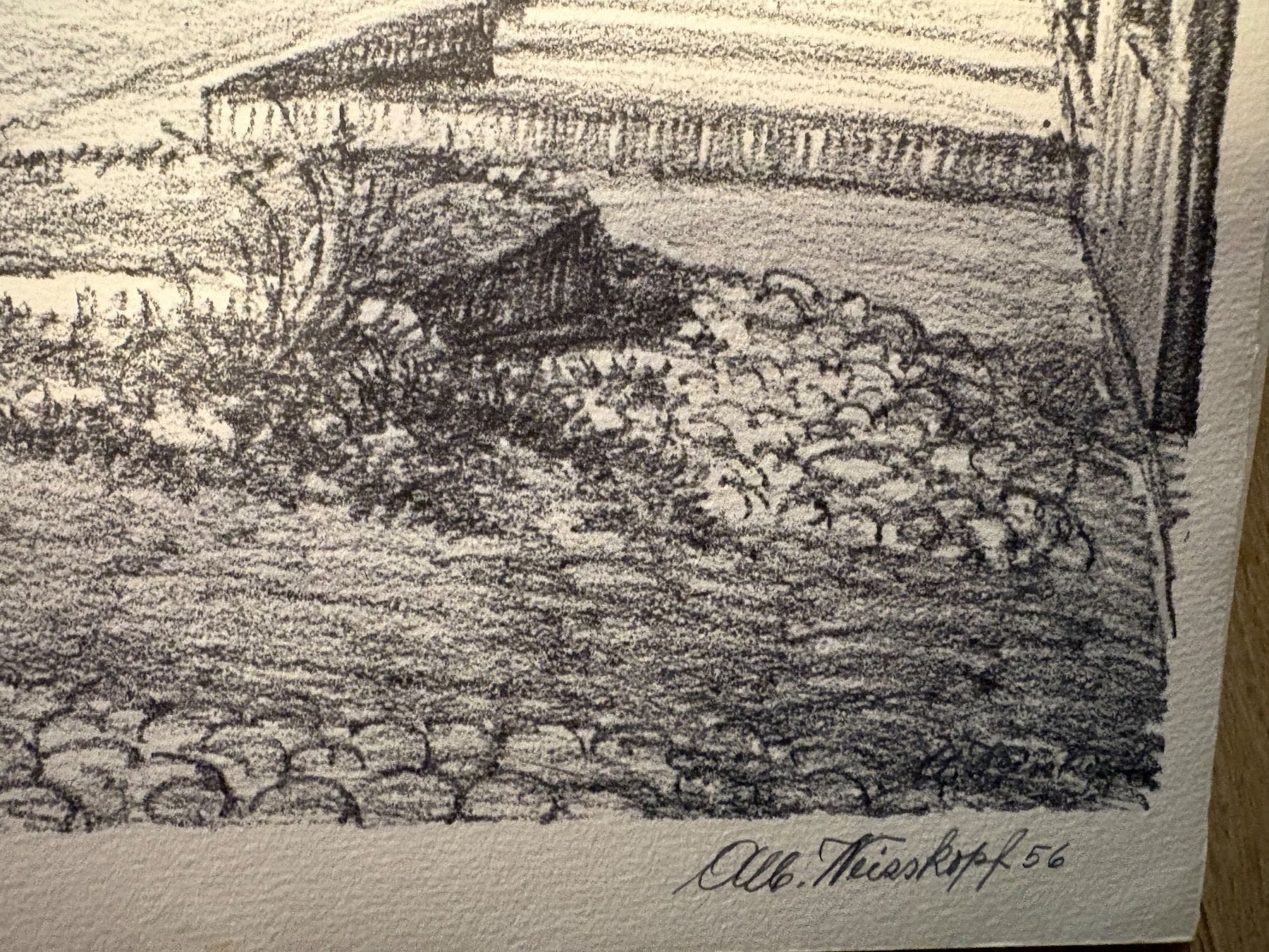 Grafica & Litografie: Albert Weisskopf, Pratteln - Lithographie - Alt Pratteln – Usato da Lausen venduto da Zotty1 2