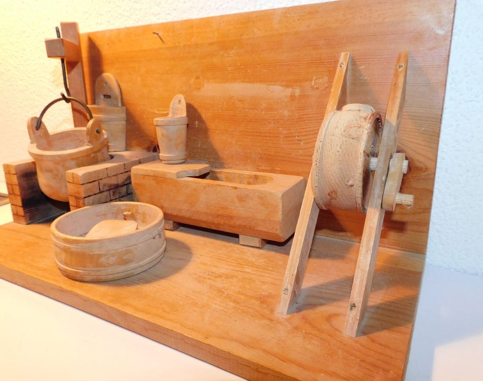 Holz Handarbeit kleine K&auml;serei Dekoration Holz | Kaufen auf Ricardo