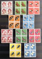 1955 - 1956 / Pro Juventute  Viererblöcke Sätze **