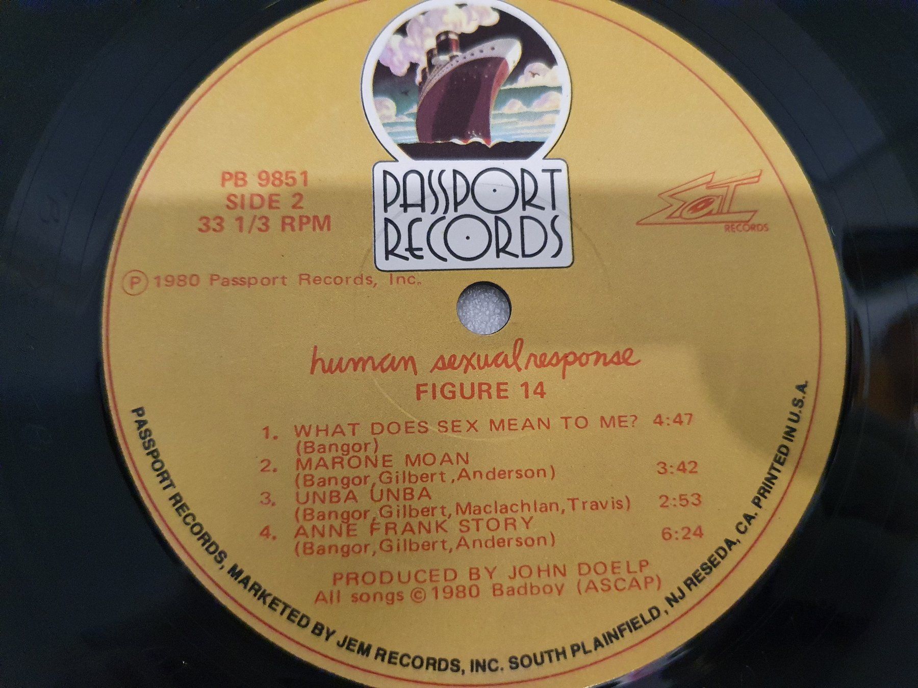 Schallplatten: Human Sexual Response – Fig. 14 – Gebraucht aus Uster von Vinyl-Leidenschaft 5