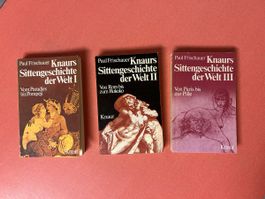 Knauers Sittengeschichte der Welt 1,2,3 Rarität!