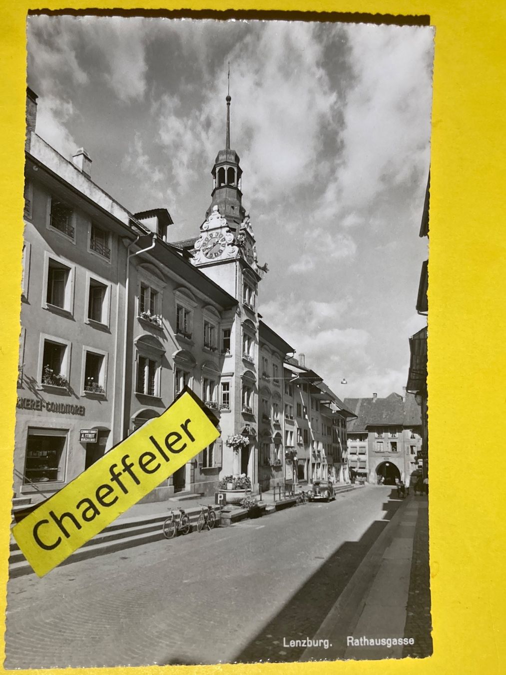 Ansichtskarten: Lenzburg, Rathausgasse – Gebraucht aus Zürich von Chaeffeler