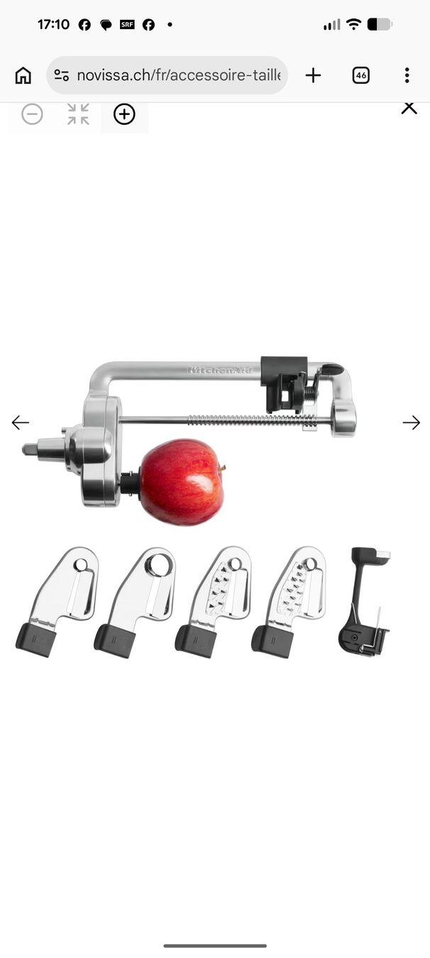 Kitchenaid Appareils de cuisine: NEU Kitchenaid Zubehör - Spiralschneider  – Neuf (Voir description) à Oberwil-Lieli par Lov_n2hz 3