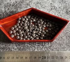 Metallperlen Spacer antik bronze 6mm Schmuck basteln