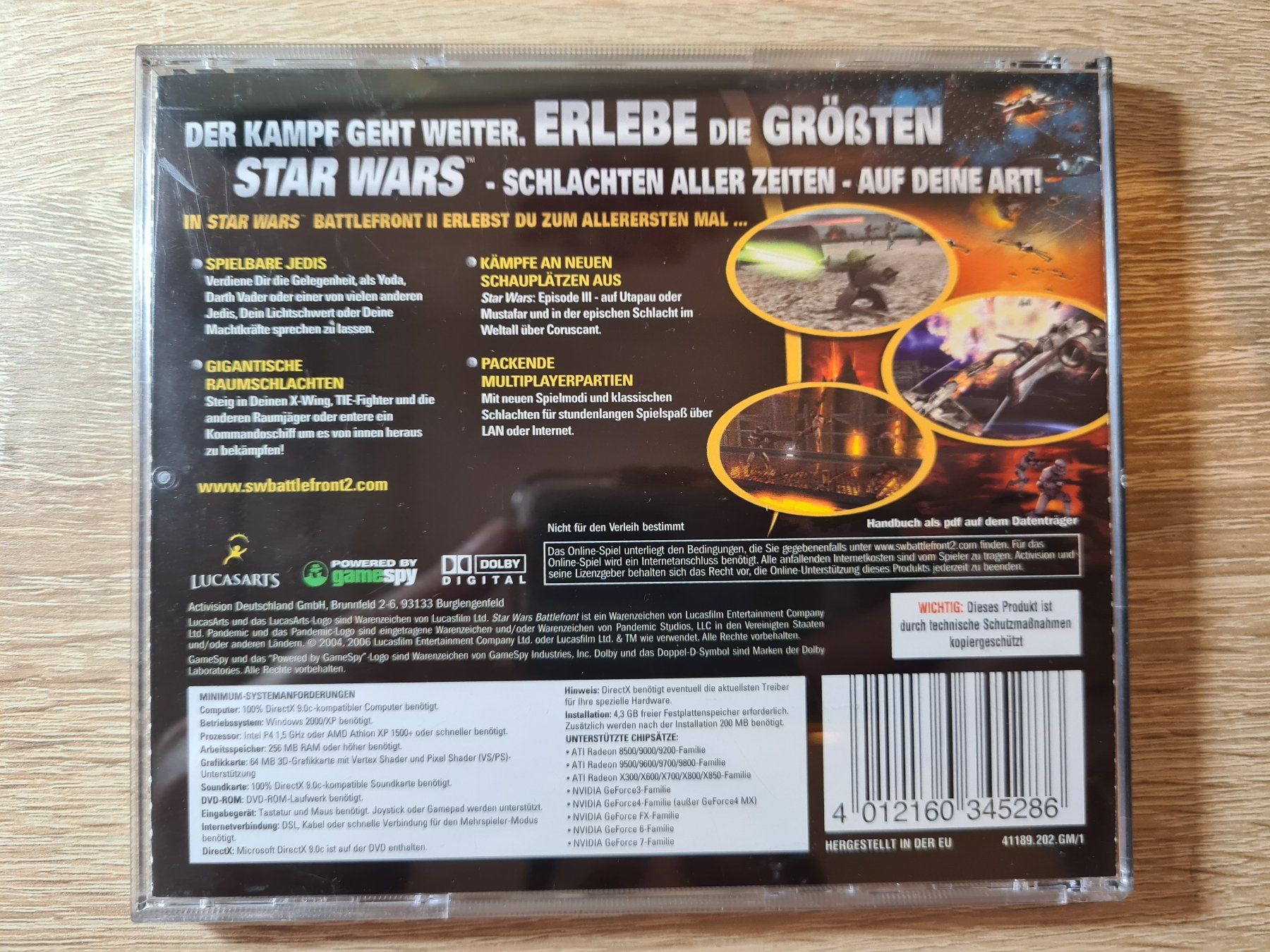 Giochi: Star Wars Battlefront II (German) - PC – Usato da Carouge GE venduto da Franllo 1