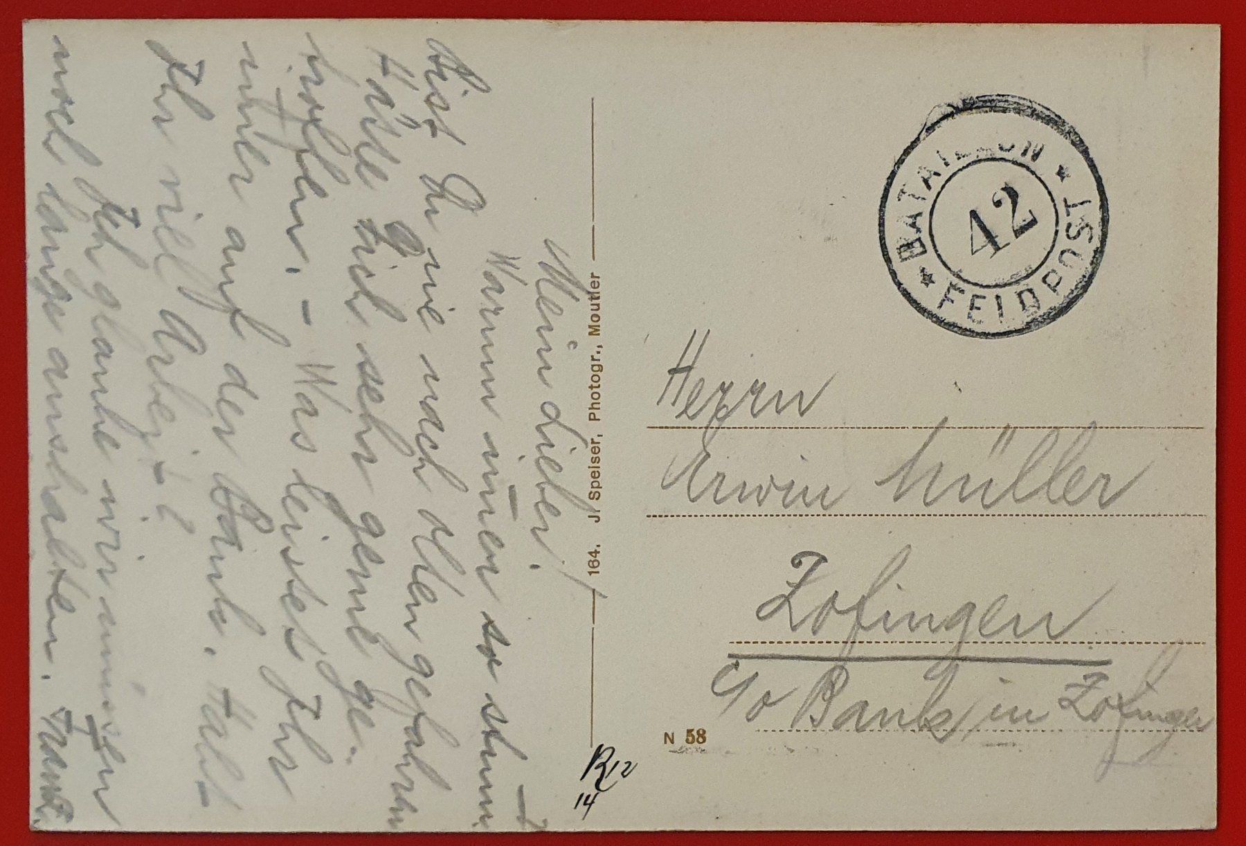 Cartoline postali: Hotel du Cheval Blanc, Gilles Moll - Moutier – Usato da Kreuzlingen venduto da Rschweiz1 1