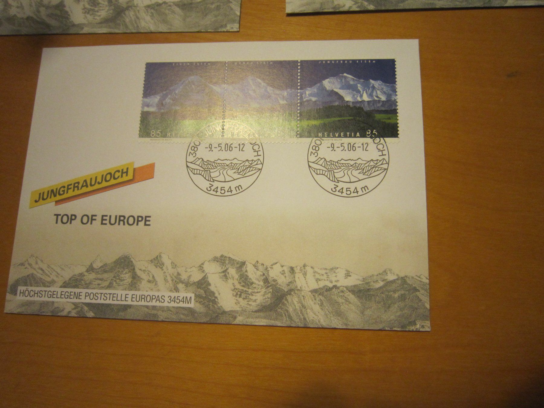 Alle Briefmarken: CH 2006 FDC Jungfrau Block 2 verschiden und einzeln – Gebraucht aus Gordola von Polentaefung 1