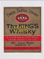 Etikette für Whisky - The King's Whisky (Scotch) /bd