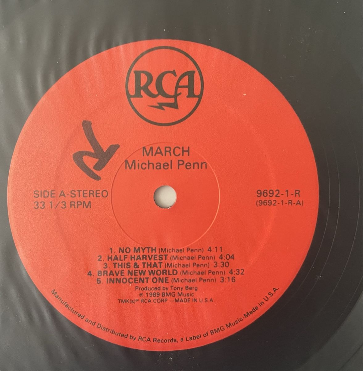 Schallplatten: Michael Penn - March - Vinyl LP – Gebraucht aus Olten von Bluespapst 2