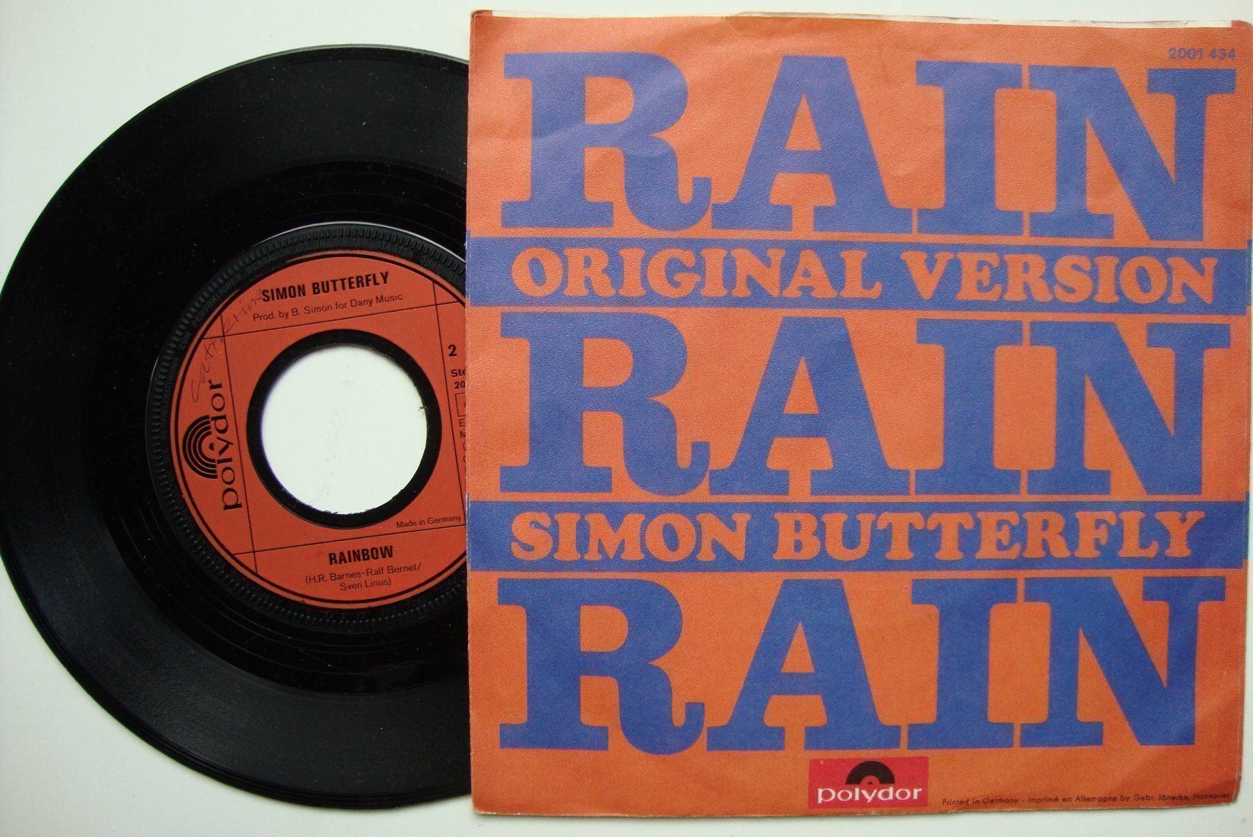 Dischi in vinile: SIMON BUTTERFLY - RAIN RAIN RAIN – Usato da Bern venduto da Uli_10_11 1