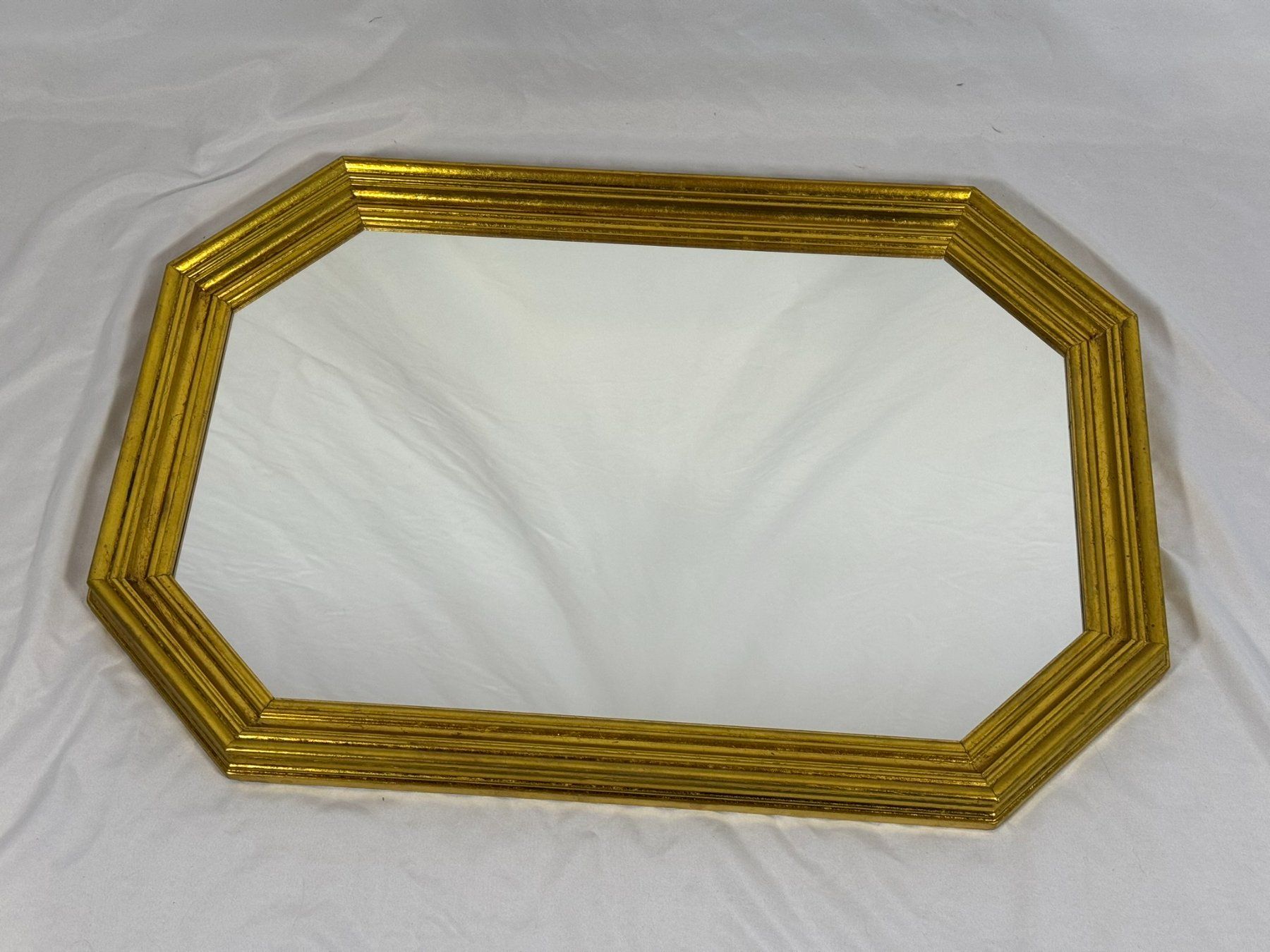 Specchi: Miroir vintage octogonal doré – Usato da Tramelan venduto da lolopat