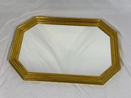 Miroir vintage octogonal doré