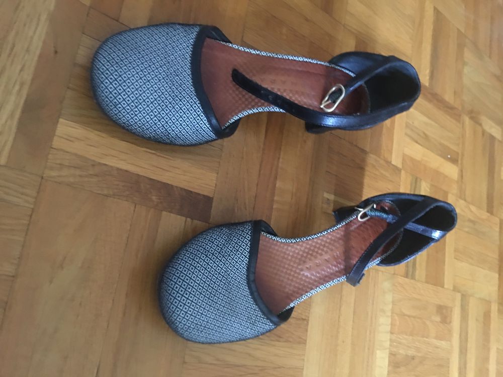 Escarpins Chie Mihara R-Rune38 - Suède Noir, Talon 3 Cm, Slingback, Neufs Avec Boîte
