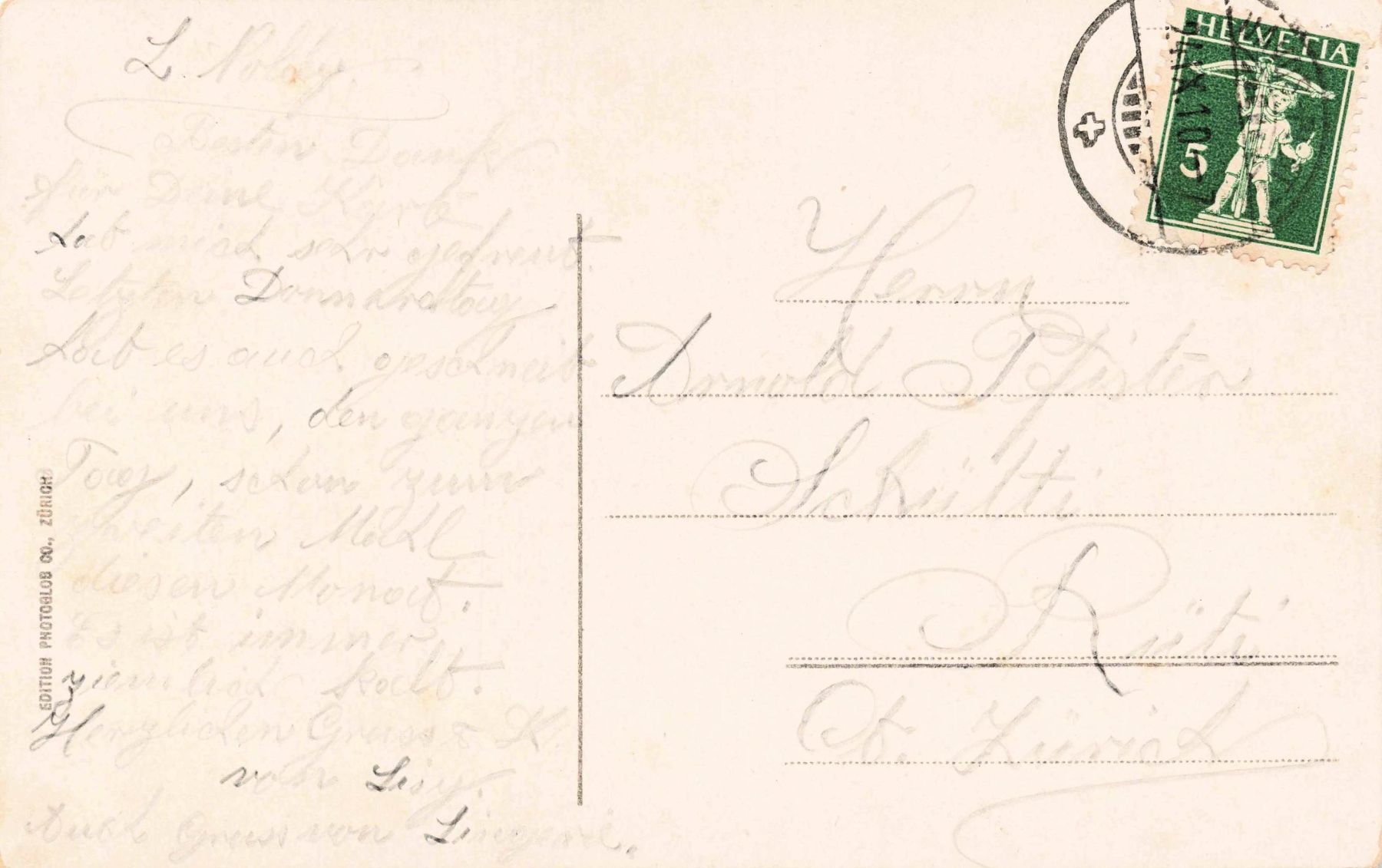 Cartoline postali: Schweiz Gebirgspost Post Sorgfalt – Usato da Biasca venduto da Blenio71 1