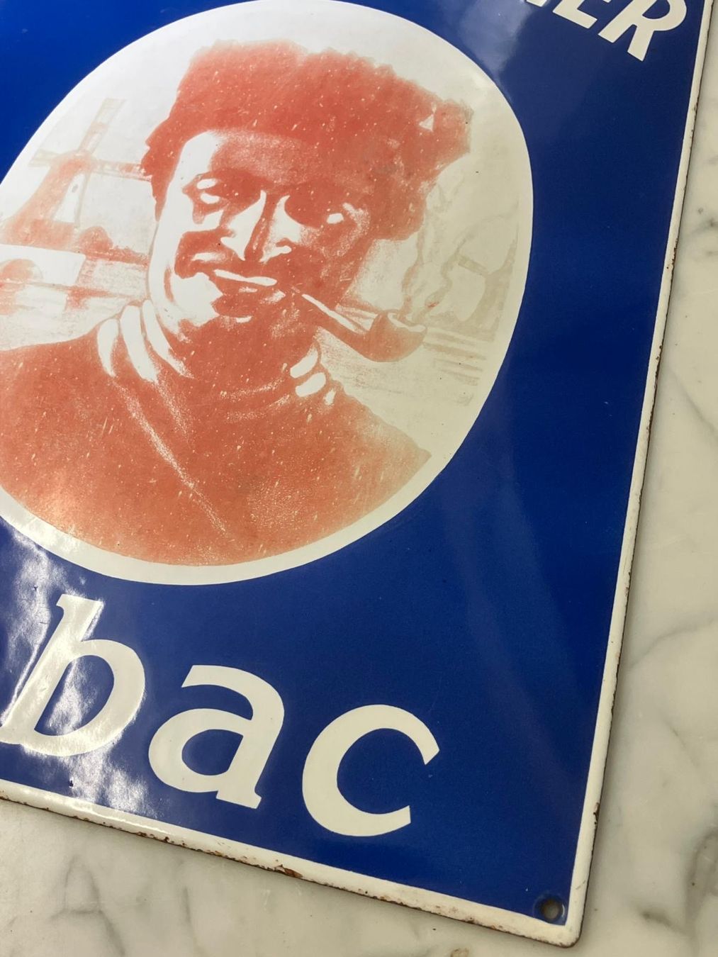 Schilder: Amsterdamer Tabac, Emailschild, Metall Zug – Gebraucht aus Regensdorf von 7ws8 2