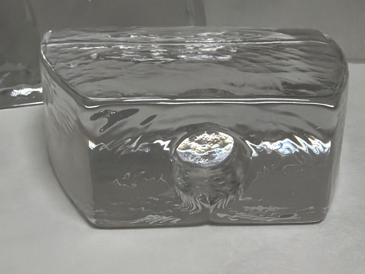 Portacandele: 3 Kerzenhalter aus massivem Kristallglas. – Usato da Biberist venduto da Momo33 1