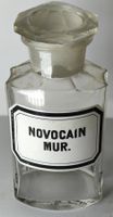 Seltene Apothekerflasche NOVOCAIN Um 1920 13cm