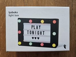 Lichtbox mit Buchstaben & Symbolen, neu!