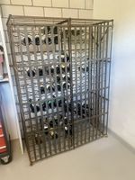 Weinregal verschliessbar, Stahl, Antik