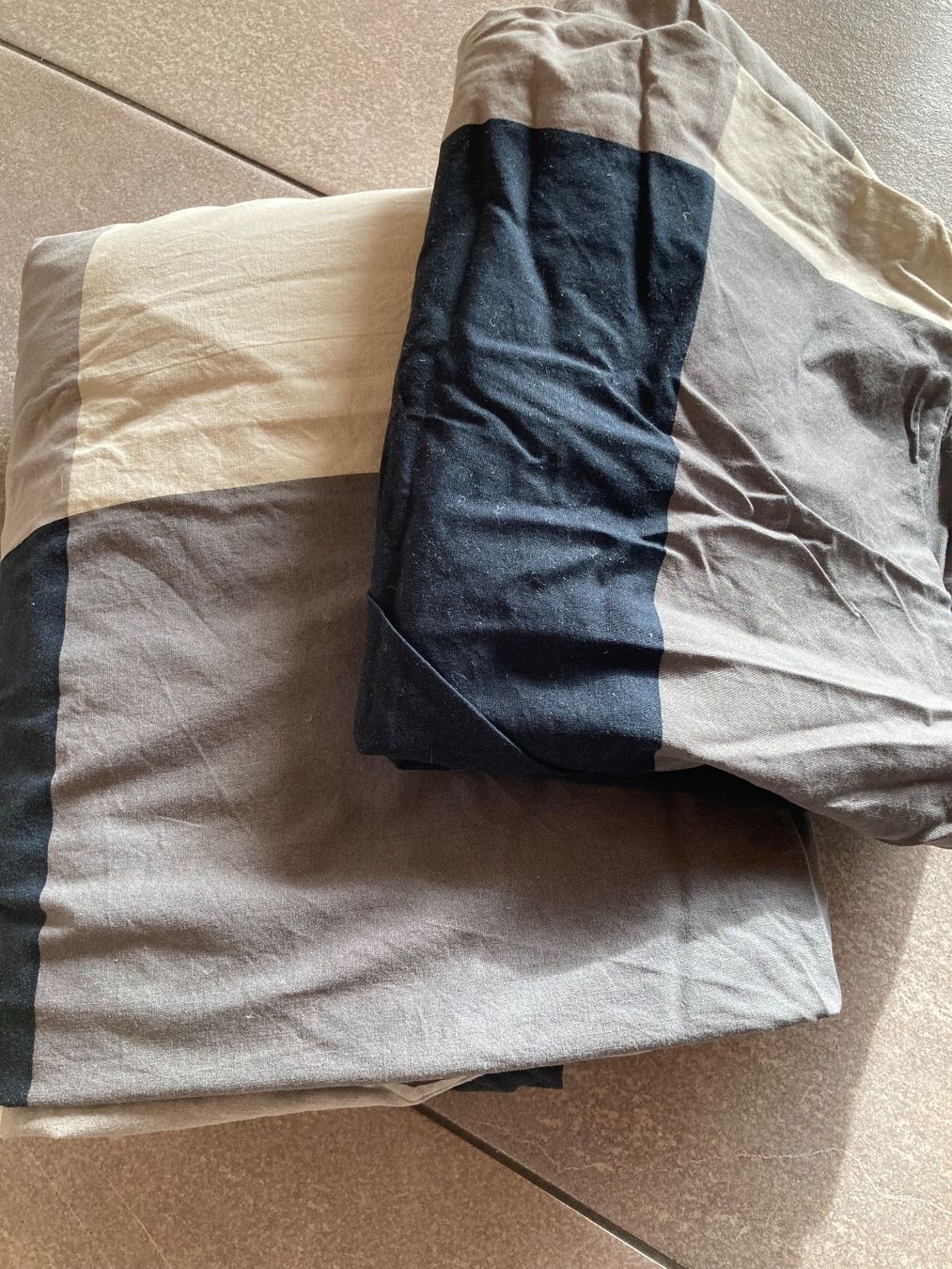 Ikea Biancheria da letto: Bettwäsche Ikea; beige, grau, schwarz – Usato da Mosnang venduto da Kusli09 1