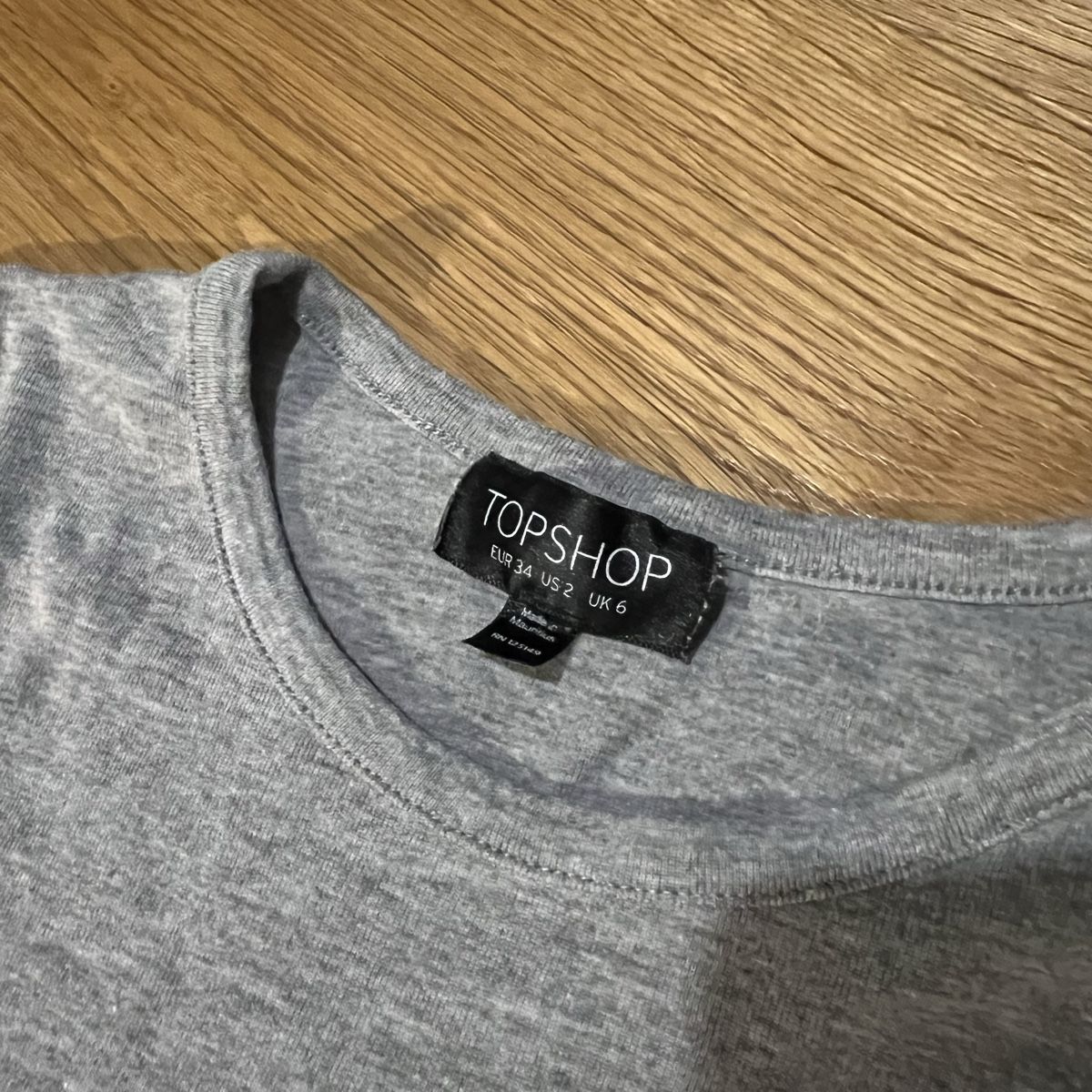 Topshop Top: Graues Langarm Oberteil Damen – Nuovo (secondo la descrizione) da Chur venduto da noe_mh8b 2