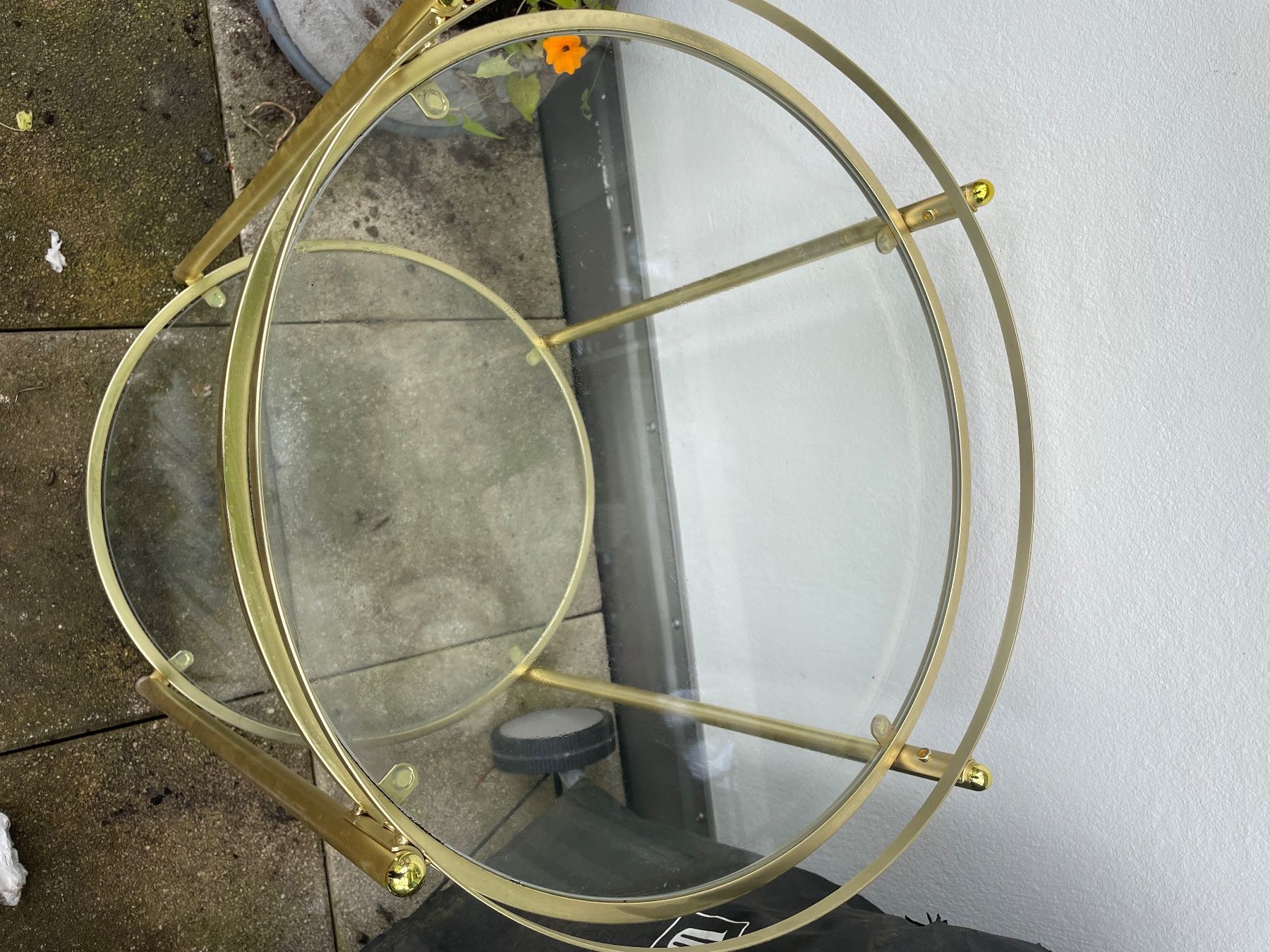 Maisons du monde Tavoli: Table d'appoint dorée vintage - Élégance et style ✨ – Usato da ebertswil venduto da celinita 1