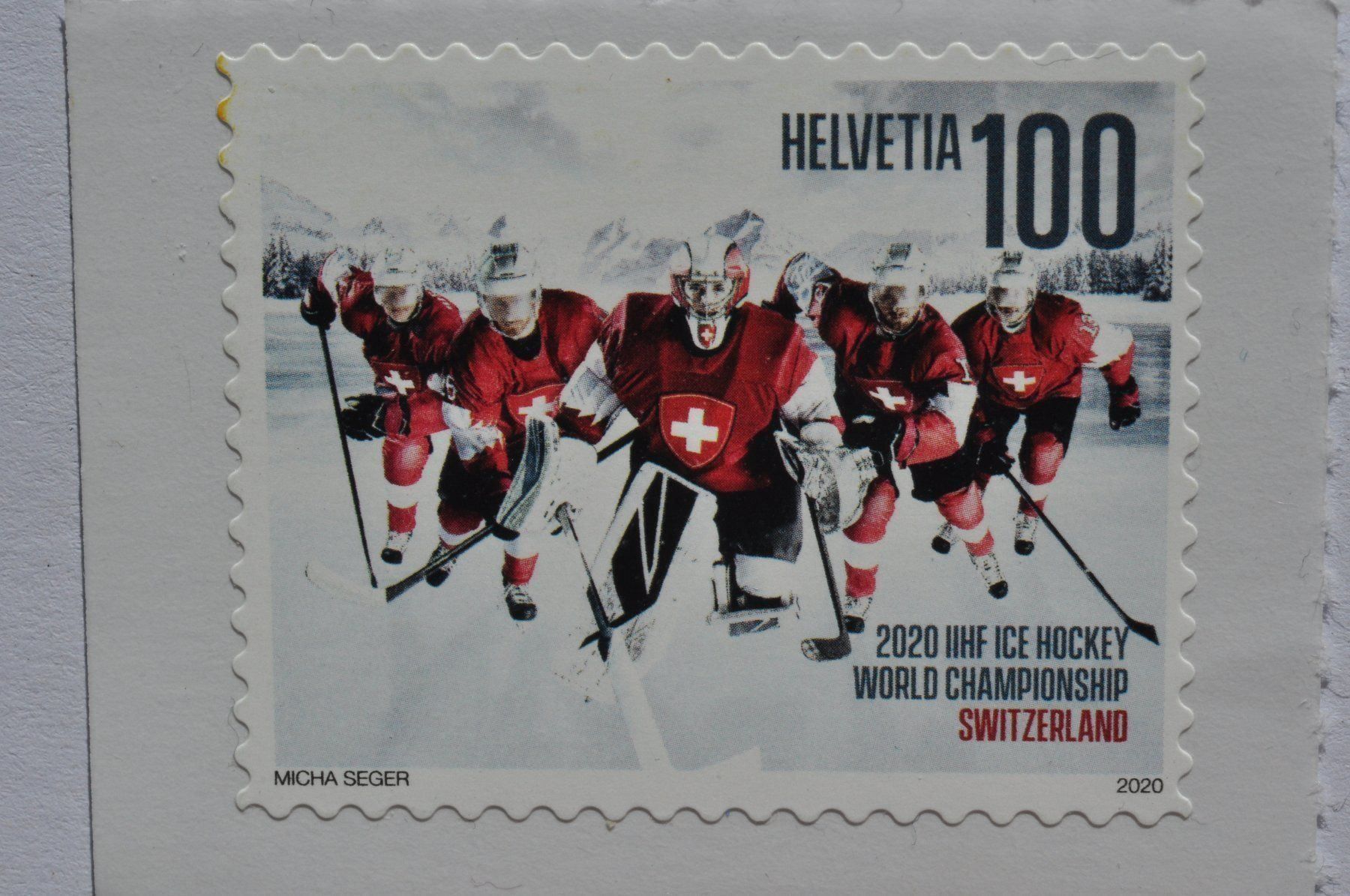 Tutti i francobolli: Eishockey WM 2021 mit Farbverschiebung ** – Nuovo (secondo la descrizione) da Worb venduto da Buespy 7