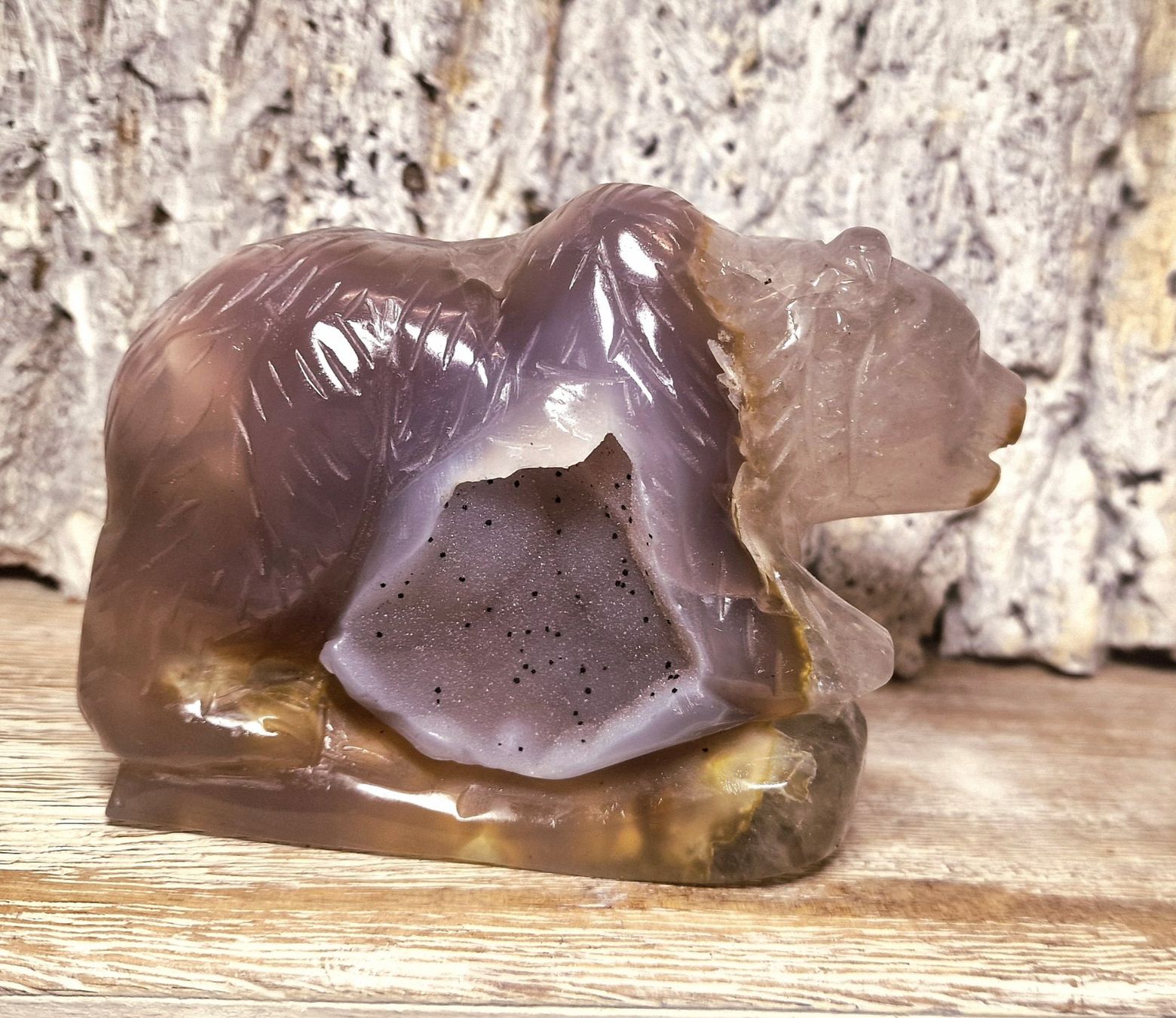 Minerali & Pietre curative: Top Drusen Achat Bär 910g – Nuovo (secondo la descrizione) da Matzingen venduto da Shay_Crystalz