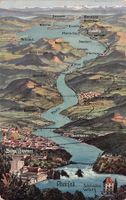 VOGELSCHAU: Rhein von Konstanz bis Rheinfall, gel. 1915