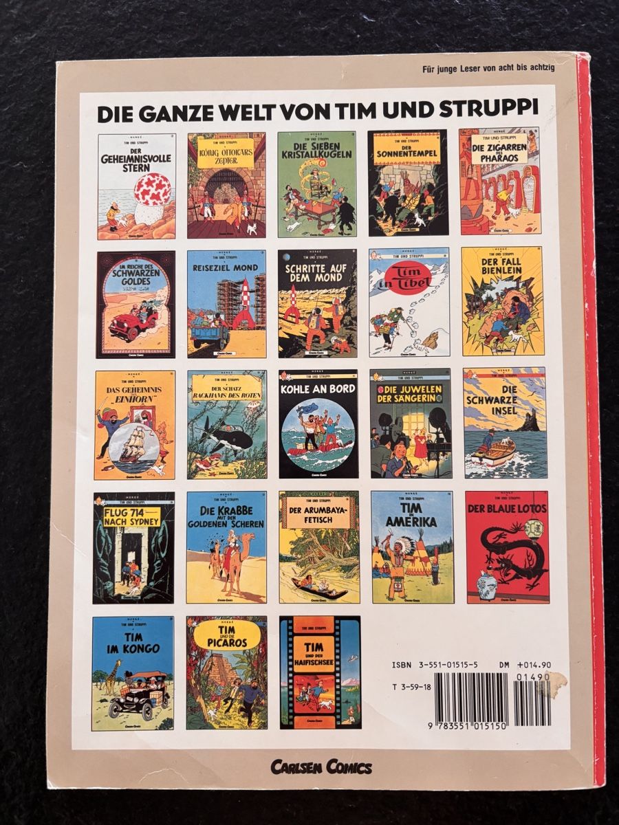 Fumetti: Tim und Struppi Die Schwarze Insel Comic Carlsen Comics – Usato da Stachen venduto da stachi08 1