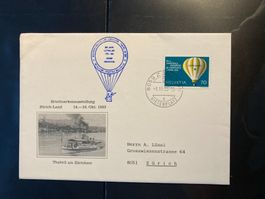 Schweiz 1983 Ballonpost HB-BOP Bazenheid BM-Ausstel. Thalwil
