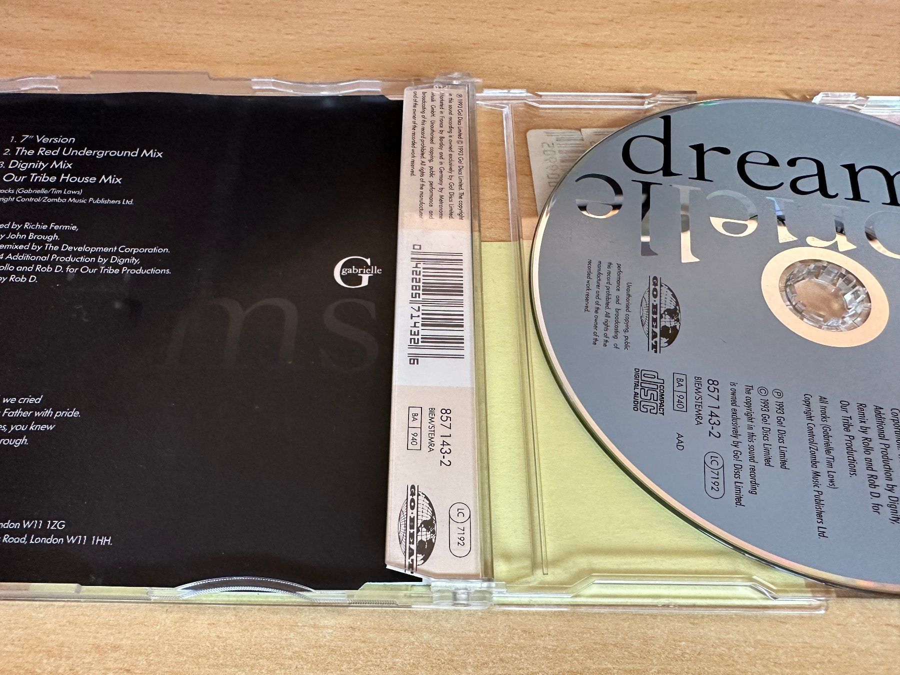 CD: Gabrielle – Dreams - Maxi  Single CD – Usato da Rikon im Tösstal venduto da Alpenmutz 1