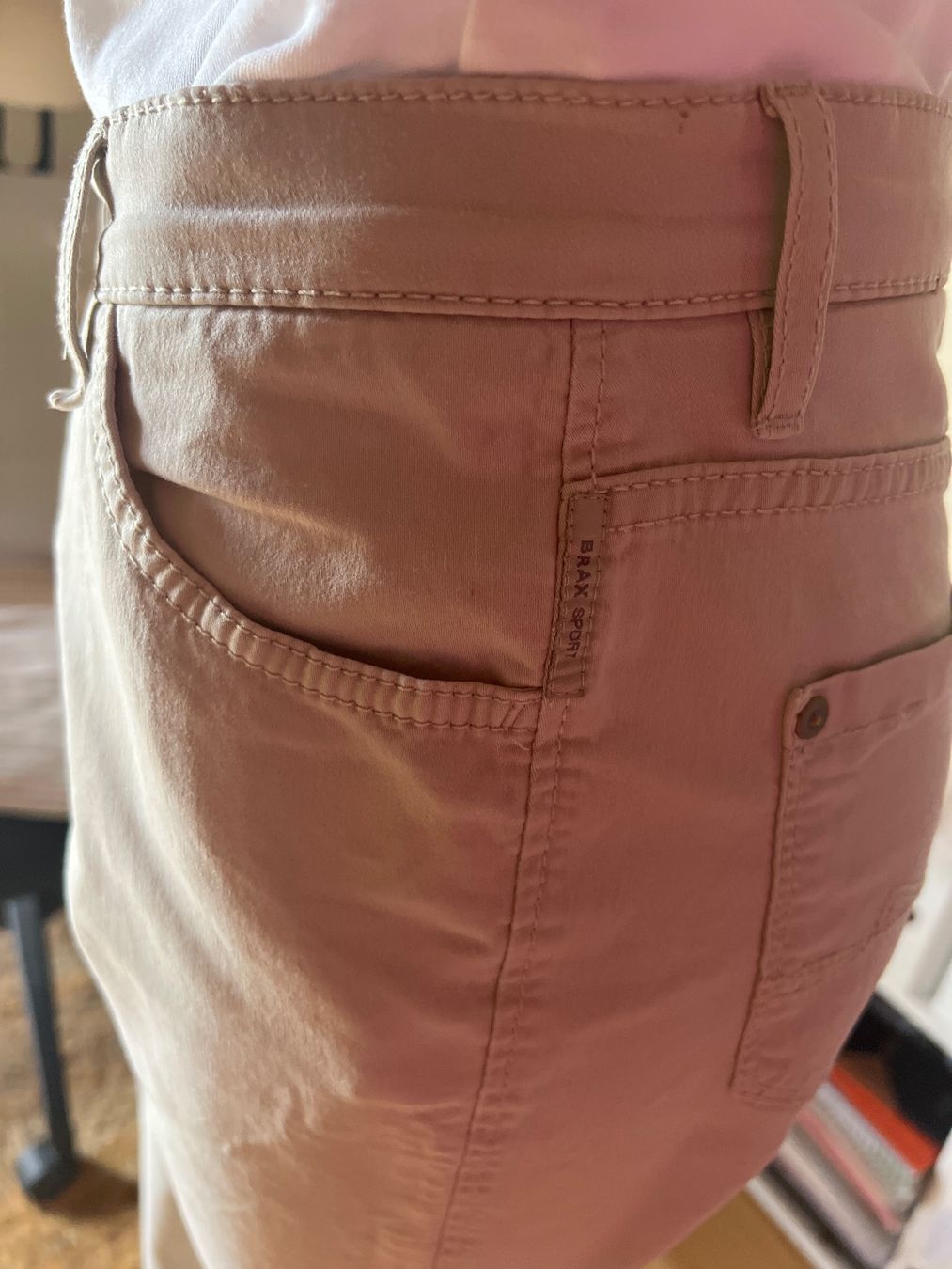 Brax Pantaloni: Brax beige klassischer langer Schnitt 38 – Usato da Bonaduz venduto da Malves10 4