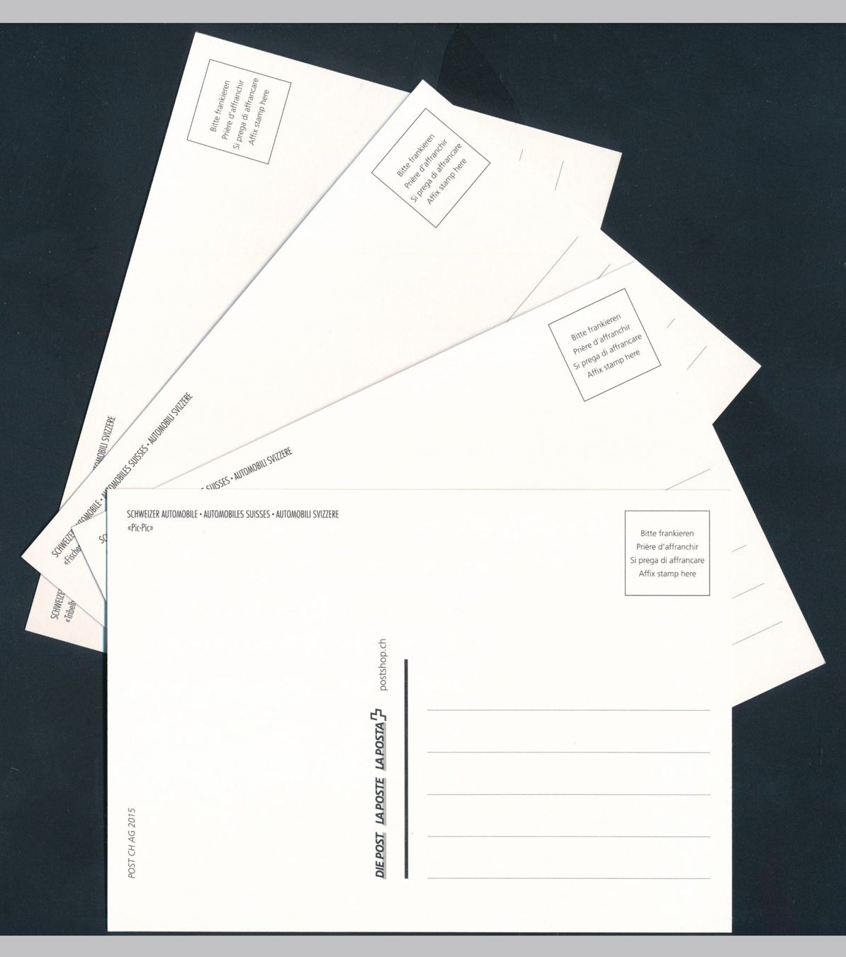 Cartoline postali: 4 AK's: Schweizer Automobile – Nuovo (secondo la descrizione) da Bonau venduto da Profila3 1